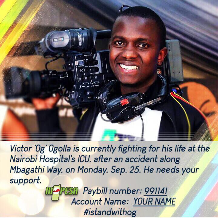 Help us stand with Victor Ogolla and his family #IStandWithOG