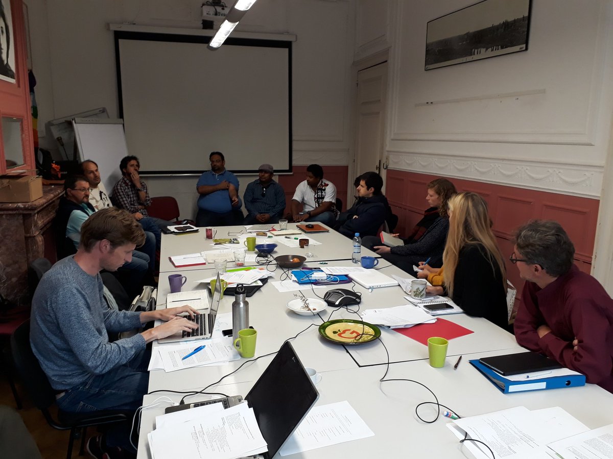 FIAN European sections meet with delegation of Guarani Kaiowas in Brussels #tekohaislife