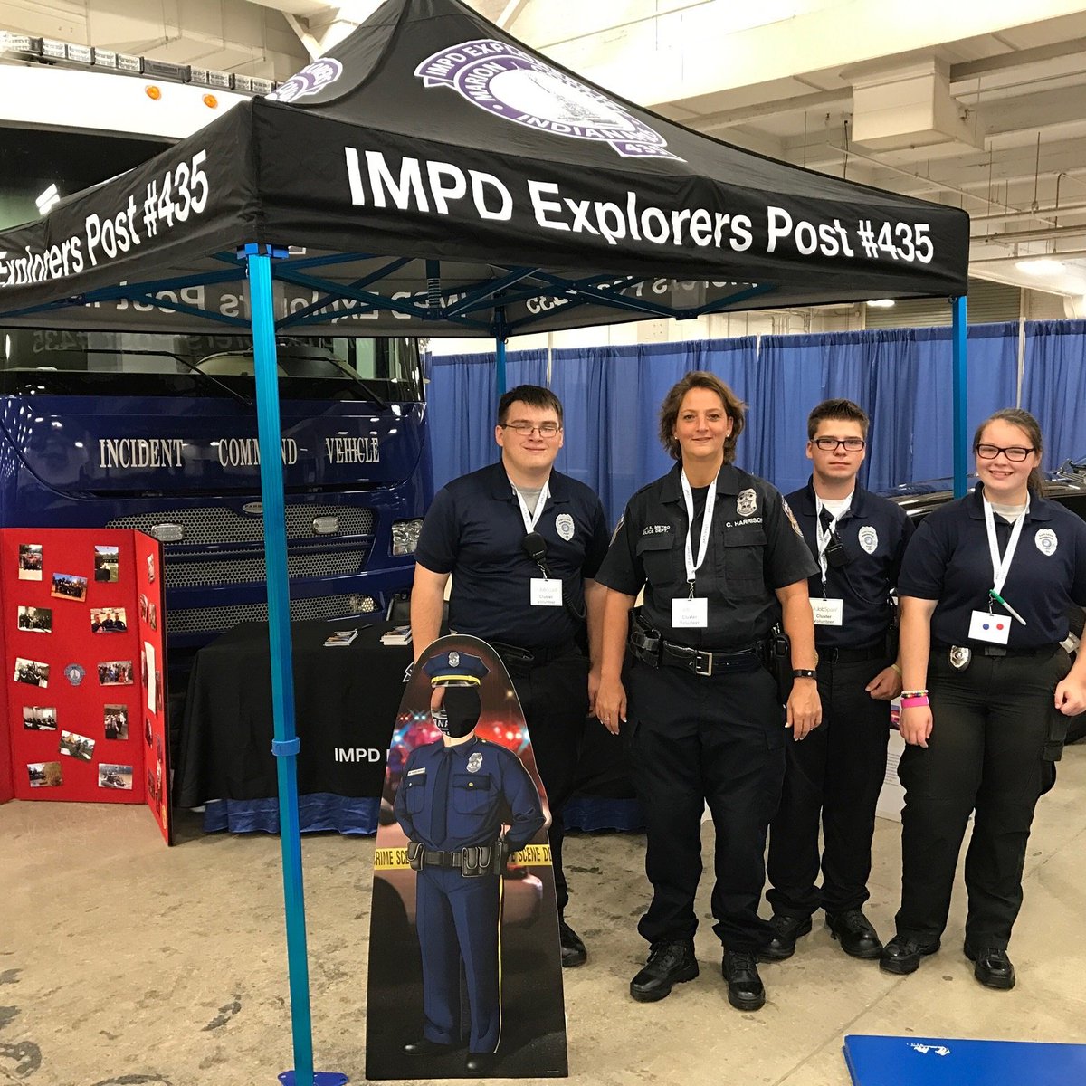 IMPDExplorers's tweet image. The IMPD Explorers out at Job Spark! Come check us out!