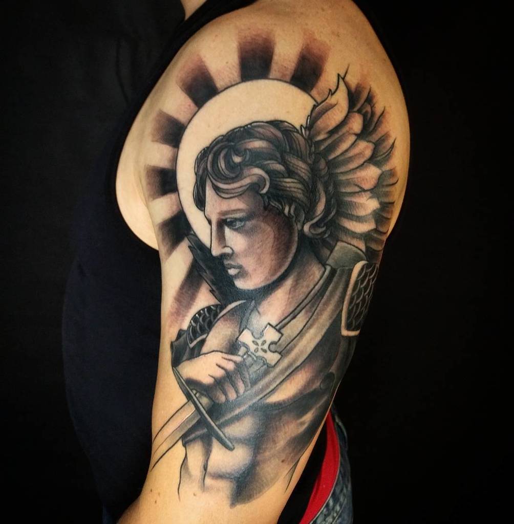 30 Saint Michael Tattoos With Powerful Religious Meanings  TattoosWin