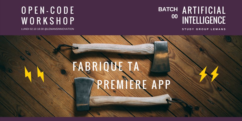 #IALeMans StudyGroup part 4: on sort les tutos #NLP #ConvNet #LTSM lundi prochain 👊A toi de jouer!👊 inscris-toi sur FB.me/IALeMans