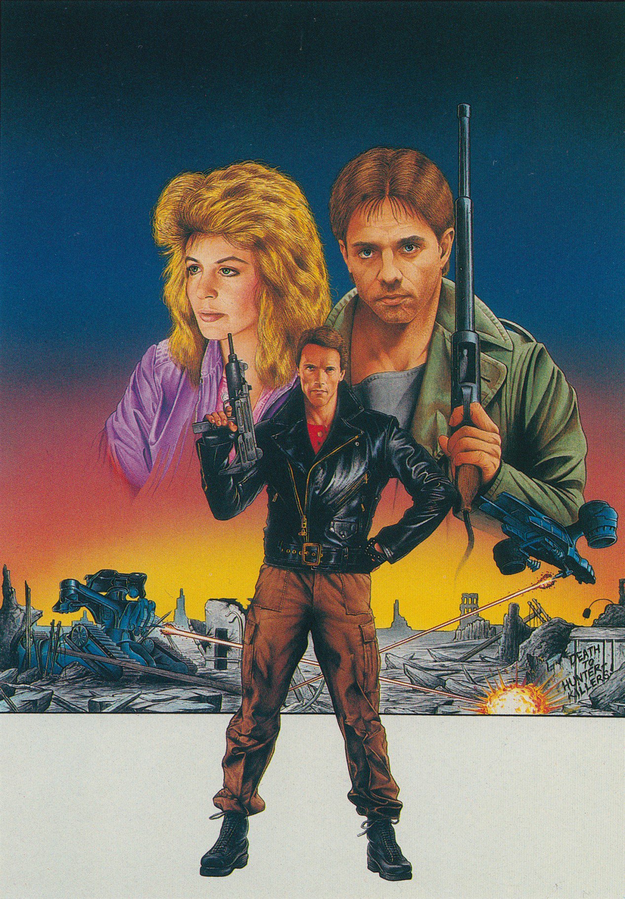 Happy birthday to Linda Hamilton The Terminator (1984) art by Mark & Erin Sparacio 