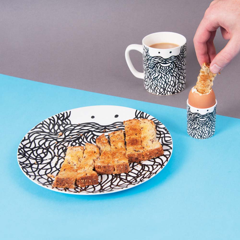 Egg &amp; soldiers for tea tonight. 💂🍳 

Shop our Beardy collection online at USTUDIO.DESIGN