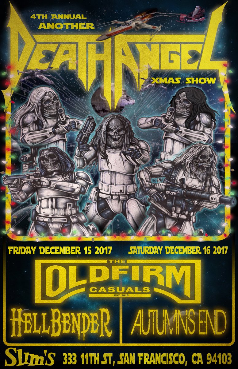 elee62169's tweet photo. Death Angel 12/15 @ Slims in SF. Hellbender opens the gates that Friday in December. Save the date!!
#Hellbender707 #deathangel https://t.co/ly7CS0MCDn