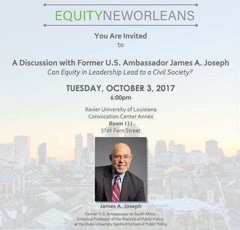 equitynola's tweet photo. Hope provides a good metaphor for understanding the role of leadership in times of adversity-Ambassador Joseph RSVP:https://t.co/SD42sESrCc https://t.co/6q3LlI7Pr5