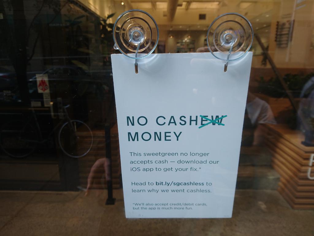 Two sides of the War on Cash playing out in New York: Small indy biz encourages cash, while yuppie chain refuses it