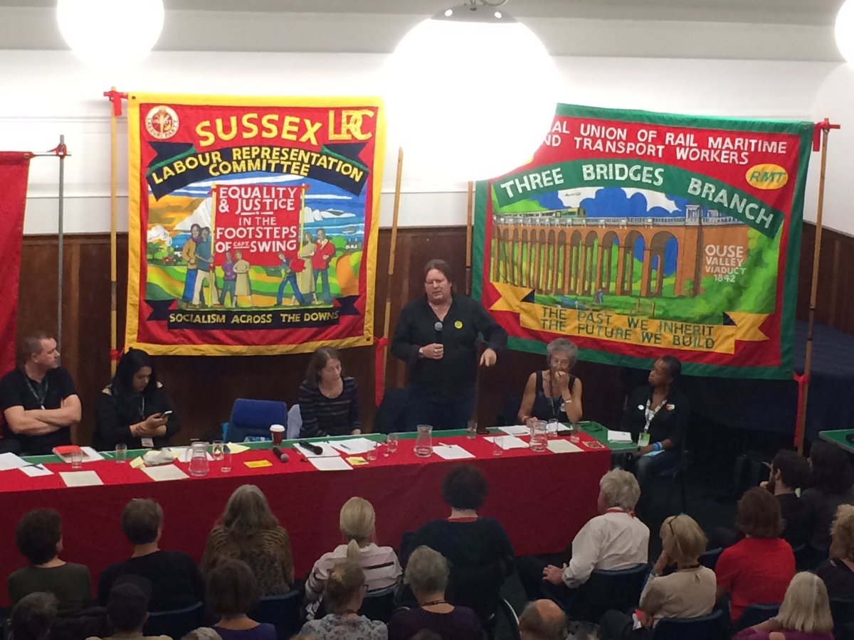 Dora1610's tweet photo. @IanBFAWU speaking at @LRCinfo @sussexlrc about #mcstrike workers and struggle a they face #notozerohours #organise #strike https://t.co/2PTTCoeSk6