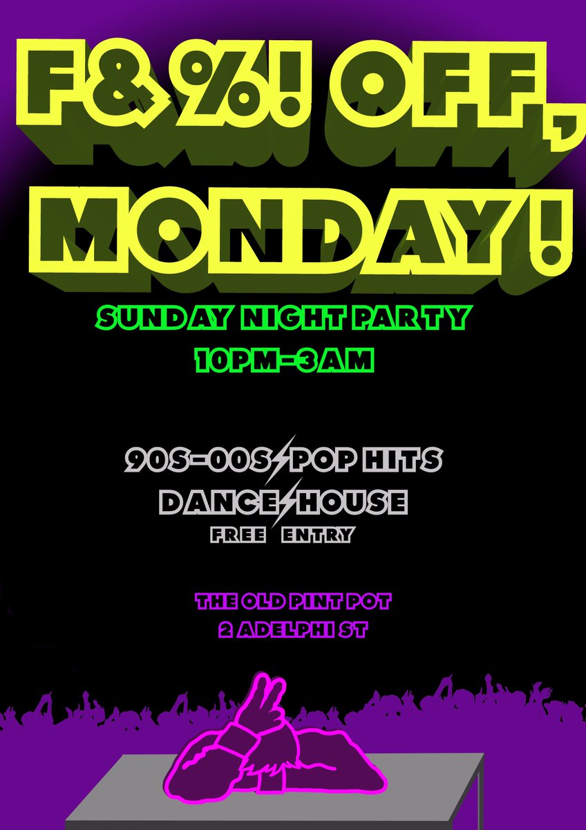 Uni has started back up again, and many others' vaca-time is over. F&amp;*$ that! Two fingers up at Mondays with our new night...