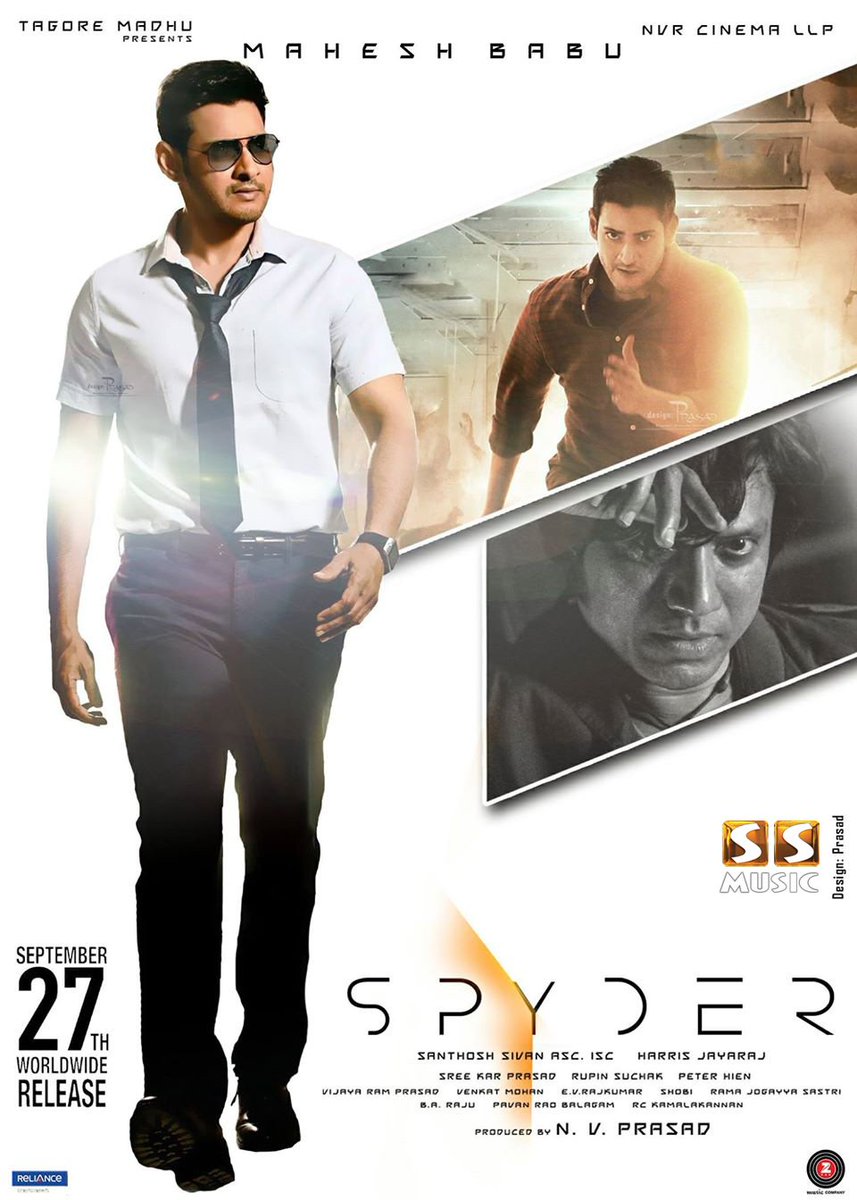 SSMusicTweet's tweet image. The Super Stylish #SPY @urstrulyMahesh is ready to take over the Box Office #SPYderFromTomorrow #SPYder @LycaProductions