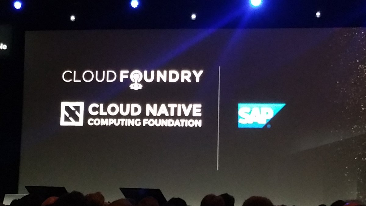RossDoherty83's tweet photo. Bjorn announces SAP platinum certification to Cloud Native Computing Foundation. #SAPTechEd #sapcloudfoundry https://t.co/UYrrMCezPA