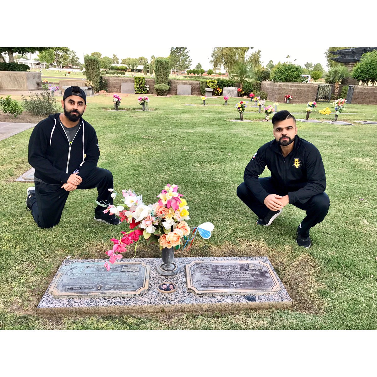 BollywoodBoyz's tweet image. Paying respect. 

It was a real honor to visit Eddie Guerrero's gravesite this morning.

"You've got to live by faith one day at a time." 🙏🏽