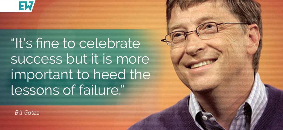 EntWrap's tweet photo. Your most valuable learning experiences will come from your failures. #tuesdaymotivation #billgates https://t.co/TOpVZqrlkp
