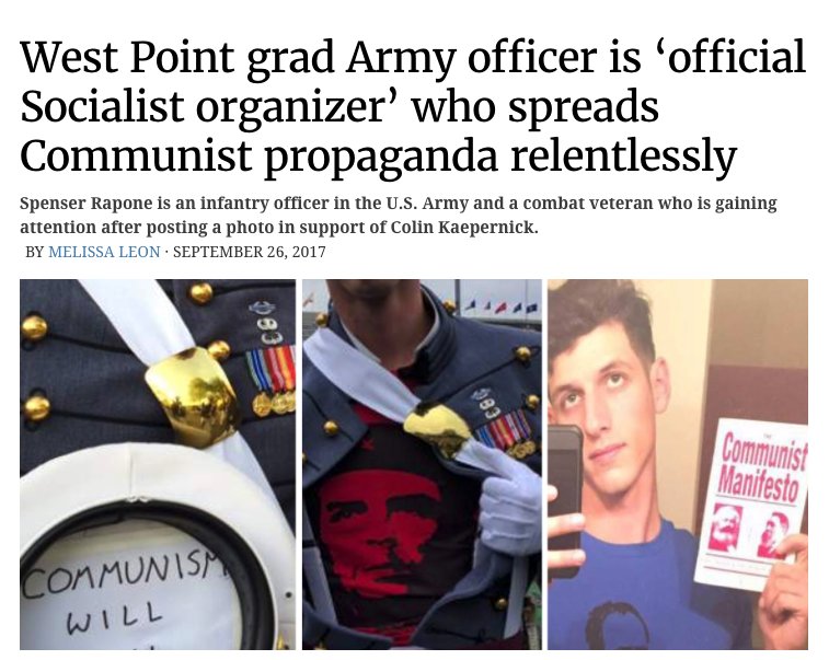 You know the conservative response to "Lt. Che Meme" is "I can't believe Obama let them teach Communistm at West Point" right?