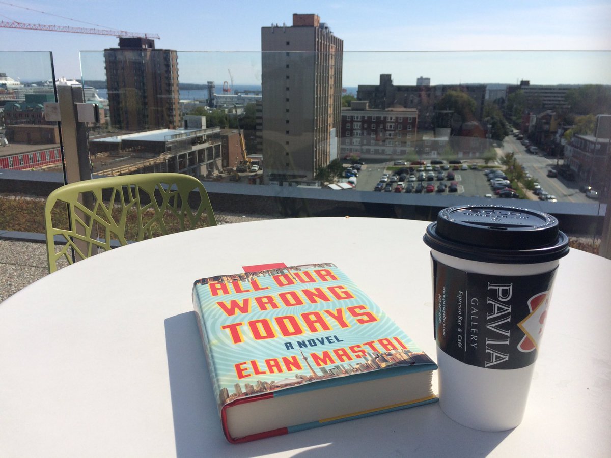 I don't get a ton of down time, but when I do, reading <a href="/elanmastai/">Elan Mastai</a> ALL OUR WRONG TODAYS makes it worth it ;) #CantPutItDown #Chrononauts