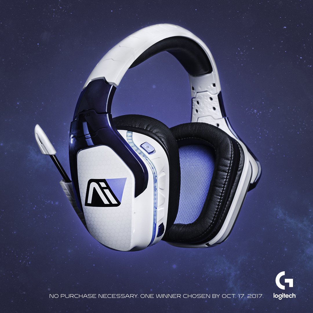 bioware's tweet photo. In space, nobody can hear you. Unless you're wearing an Andromeda Initiative headset from @LogitechG. RT to enter. https://t.co/jZKvyI61H7