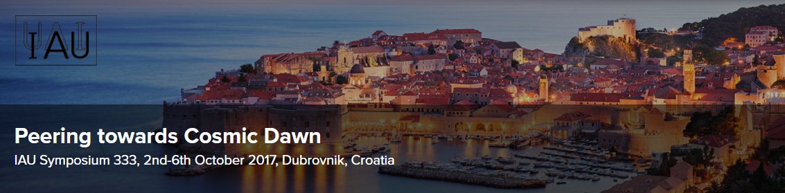 IAU_org's tweet photo. #IAUsymposium "Peering towards Cosmic Dawn", 2-6 October 2017, Dubrovnik, Croatia. https://t.co/8JqGO6aEiw #IAUS333 https://t.co/R0QiAZsyN8