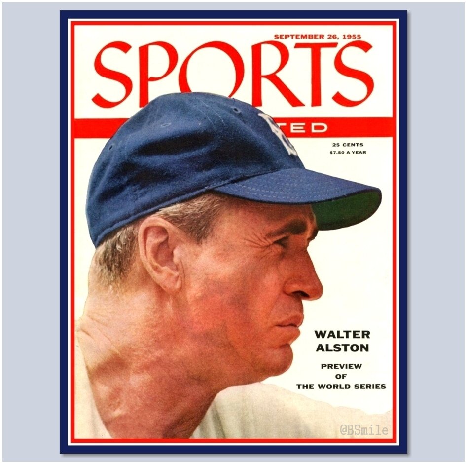 BSmile's tweet photo. "Walter Alston - Preview Of The World Series" (Vintage SI - September 26, 1955) #Brooklyn #Dodgers #MLB https://t.co/iYaDR7zk3e