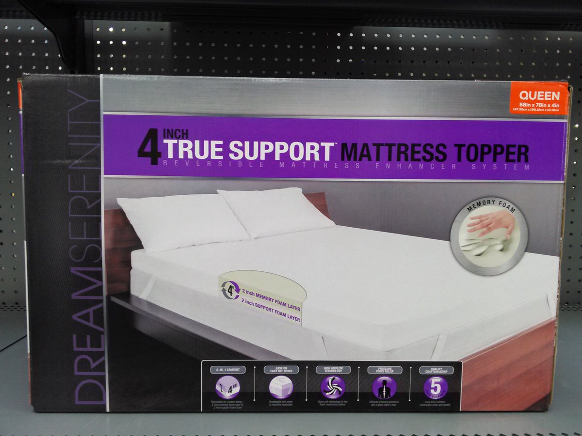 dream serenity mattress topper walmart