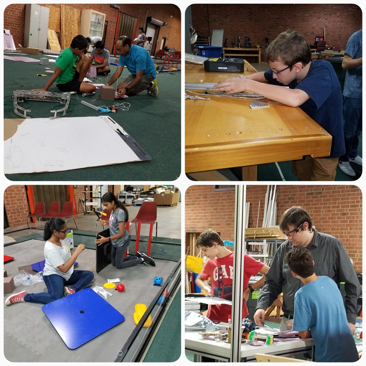 FIRST Tech teams prototyping and building the field #FIRSTZone