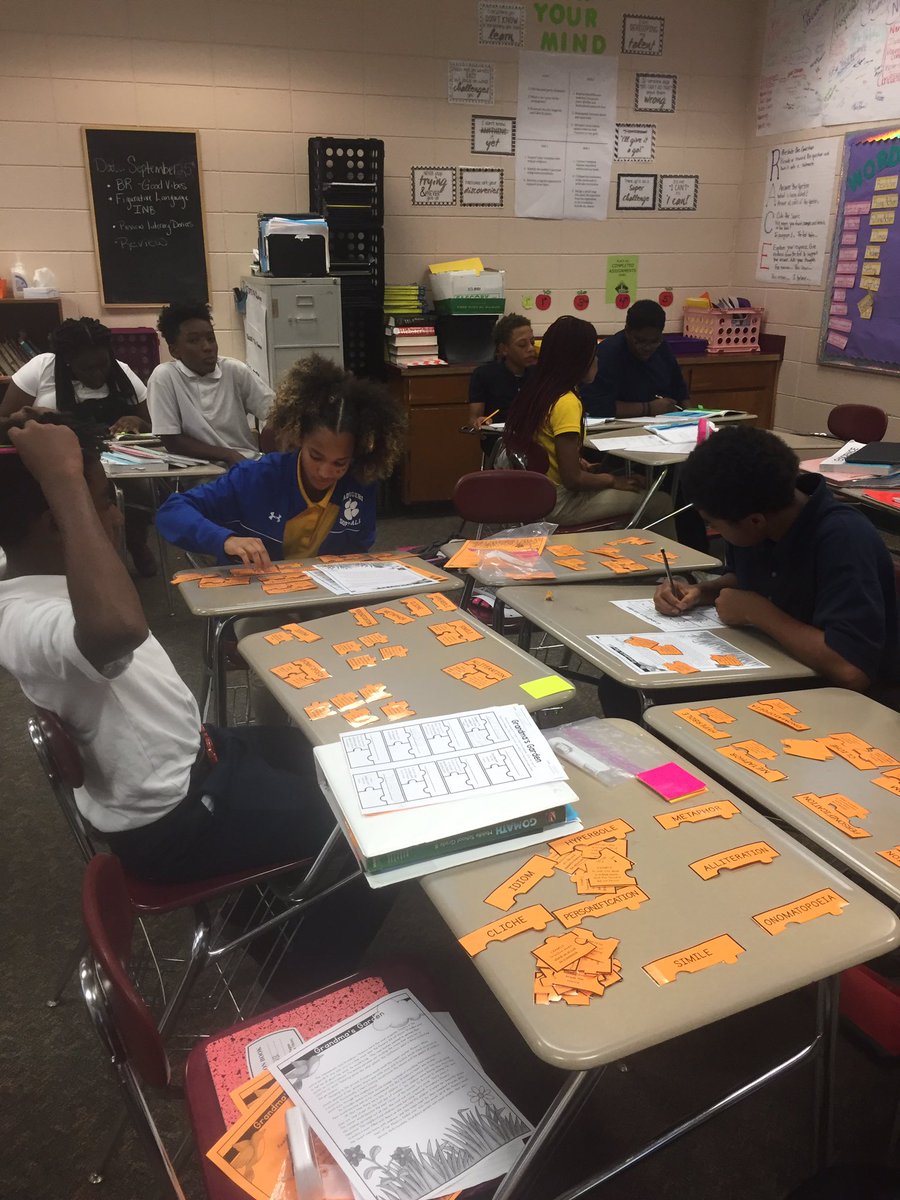 Students mastering figurative language!