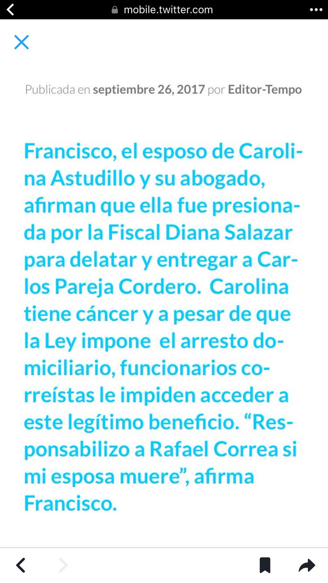 oceanrev's tweet photo. @JorgeGlas conspiración hijodputa miserable  ustds quieren matar a #carolinaAstudillo apresada injustament https://t.co/OjFTFCHIwq