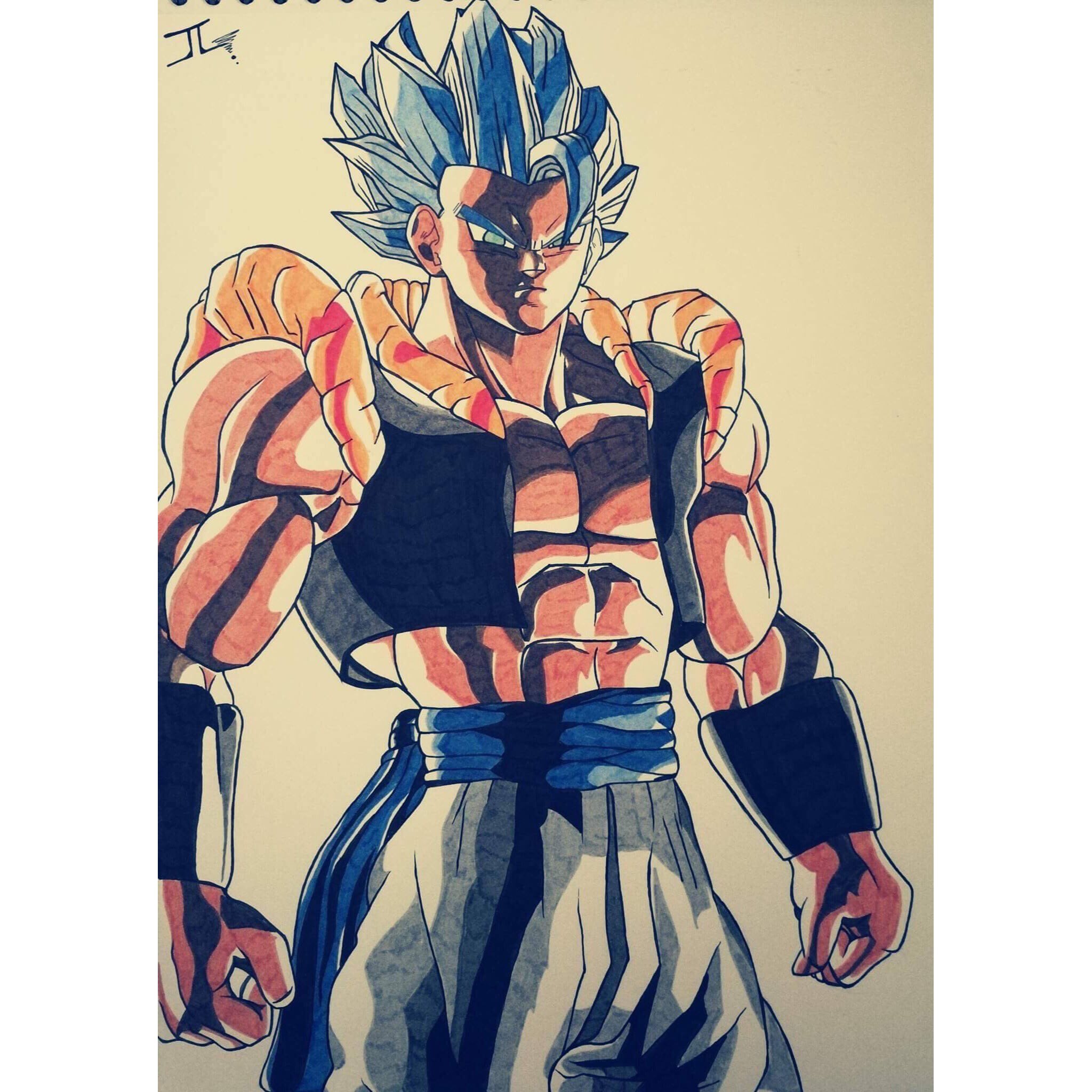 Gogeta Blue Drawing