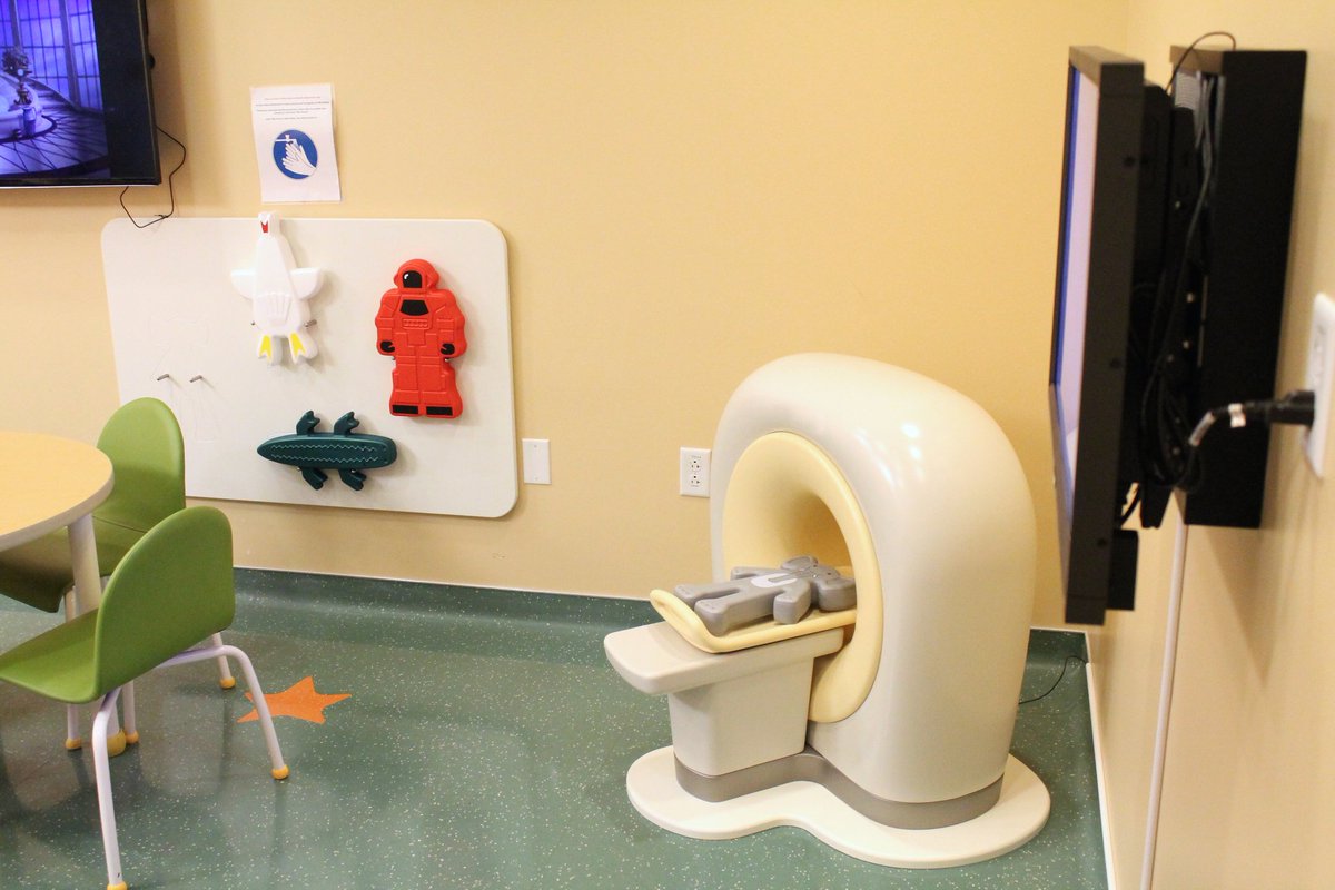 UCSFimaging's tweet photo. We’re excited to introduce the #KittenScanner, as part of @UCSFChildrens’ Ambient Experience. https://t.co/hruNrCzaXb https://t.co/eaQ5zGQVeY