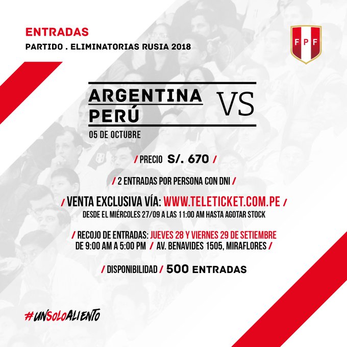 Perú vs. Argentina: entradas online ‘volaron’ en solo unos minutos..!!!