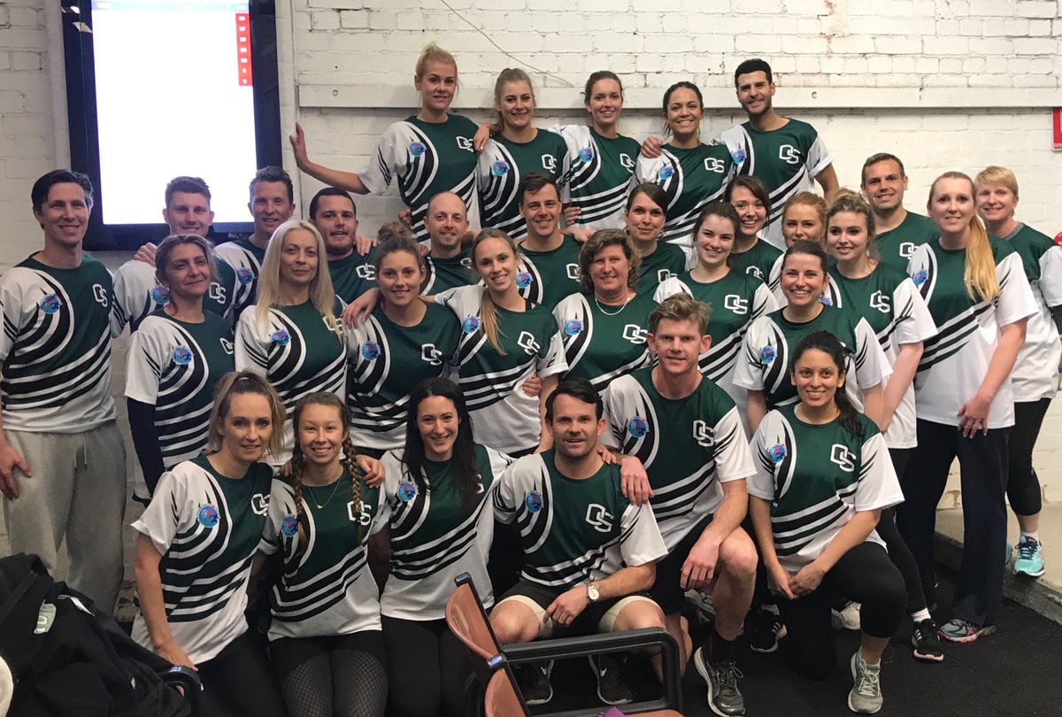 SchoolSportVic's tweet photo. How great is this? Oakleigh South PS Victorian Teachers Games team that have all made the trek up to Ballarat this week. #VTGmemory https://t.co/Ac4Hh8qBs4