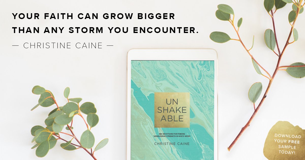 ChefKembulei's tweet photo. This month’s FREE DOWNLOAD shares a glimpse of Christine Caine's new devotional, "Unshakeable". #PropelPromo - https://t.co/XweBairO4H https://t.co/Ldh7dPsv8Z