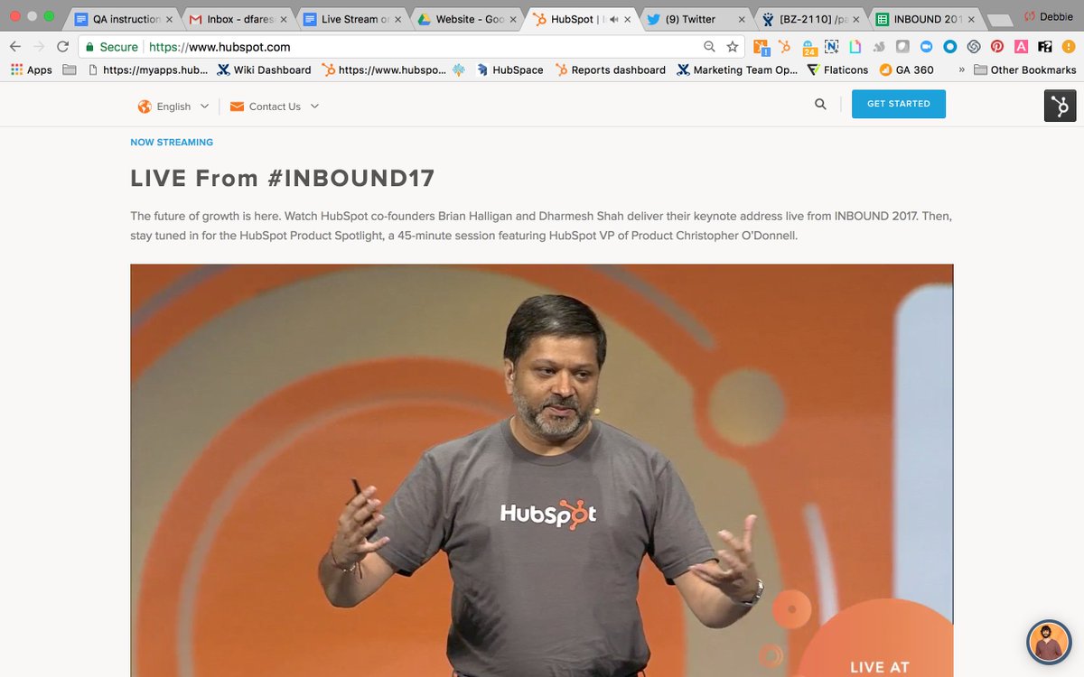 Couldn't make it to #INBOUND17 ? No problem, the Founders Keynote is on live stream NOW at hubspot.com
