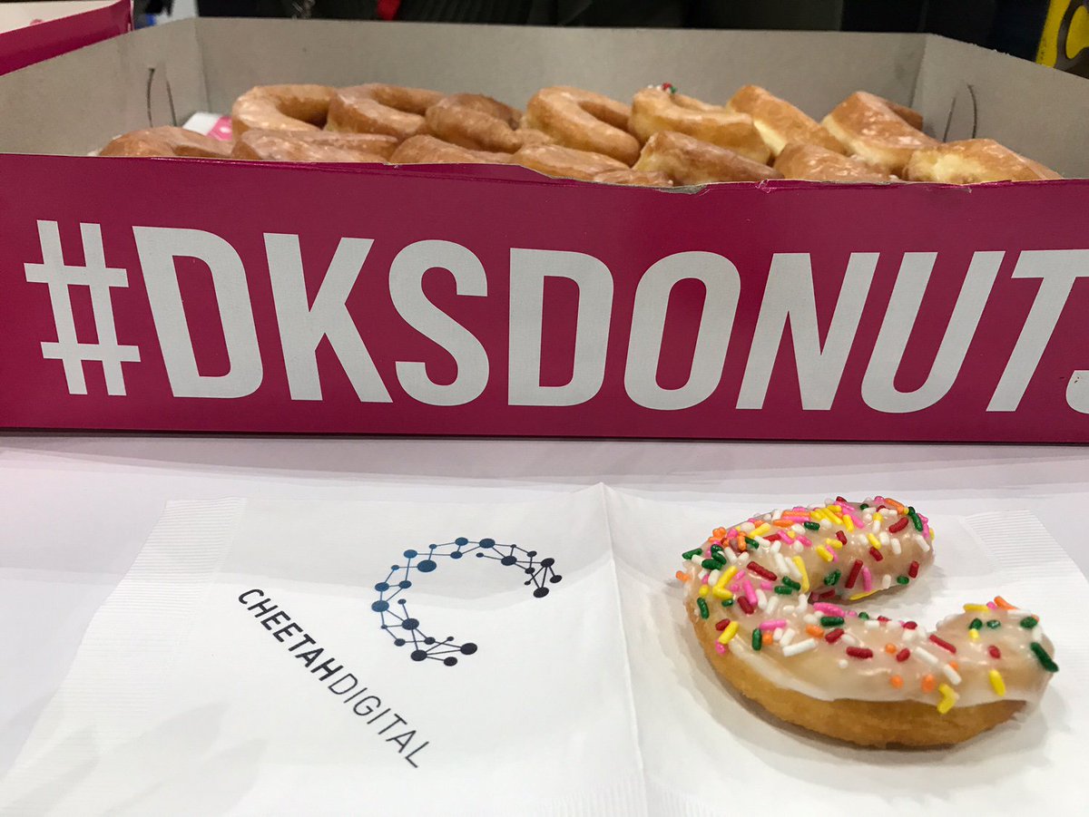 Cheetah_Digital's tweet photo. Grab some #DKDonuts &amp; meet our experts at booth #1431: https://t.co/MciQEi1mP3 #Shoporg17 @davisj2007 @lizzyemcee @daevans https://t.co/f12xZHaTQU