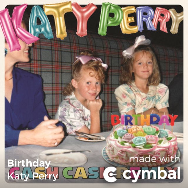 Happy birthday ryna my friend    \"Birthday - Cash Cash Remix\" by Katy Perry 