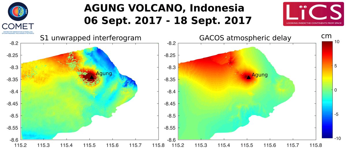 Juliet Biggs (@julietbiggs) on Twitter photo Agung example 2. Also mostly atmosphere NOT deformation. We're investigating the slight underestimate.<a href="/FabienAlbino/">Fabien Albino</a> @GACOS_Newcastle. Agung example 2. Also mostly atmosphere NOT deformation. We're investigating the slight underestimate.<a href="/FabienAlbino/">Fabien Albino</a> @GACOS_Newcastle.