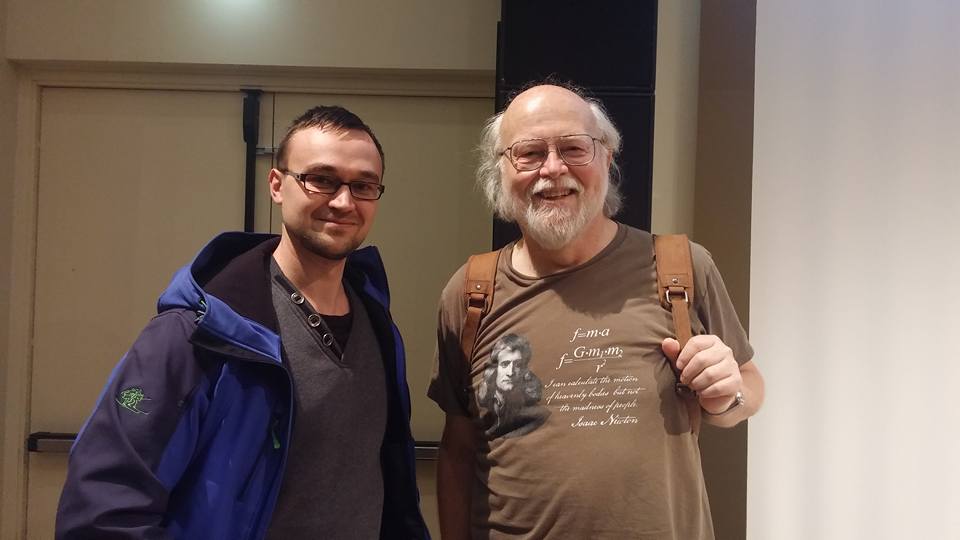 chainikoff7's tweet image. Evening with the legend himself - James #Gosling! #java #javaBin #oslo