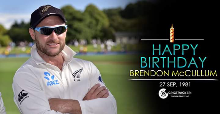 Happy Birthday \"Brendon McCullum.\" He turns 36 today. 