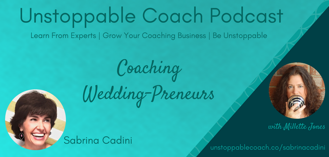SabrinaCadini's tweet photo. Listen to my interview with @millettejones on #UnstoppableCoach https://t.co/aFzFRAzPhd #businesscoach #lifeworkbalance #weddingpreneurs https://t.co/uWh7GTDyw7
