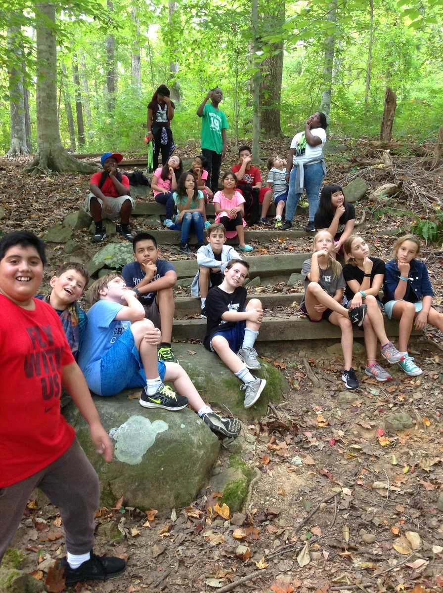 We love going outside to think in nature. Thanks @rainshinemamma for encouraging us to spend more time outdoors. <a href="/NorthsideES/">Northside Elementary</a> <a href="/NESlibrary/">Northside Library</a>
