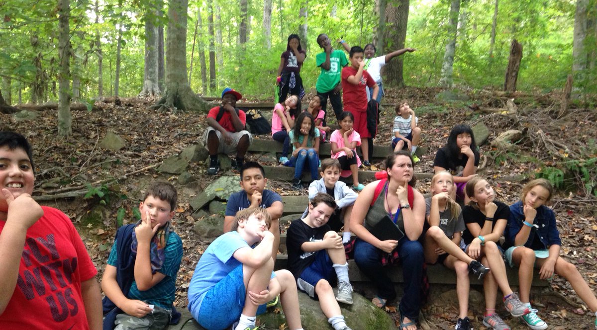 Loved spending the morning with <a href="/MsGsBees/">Ms. G's Bees</a> on a walking field trip to Umstead Park using <a href="/walkingclassrm/">Walking Classroom</a> #NavigatorNation #TechMeetsNature