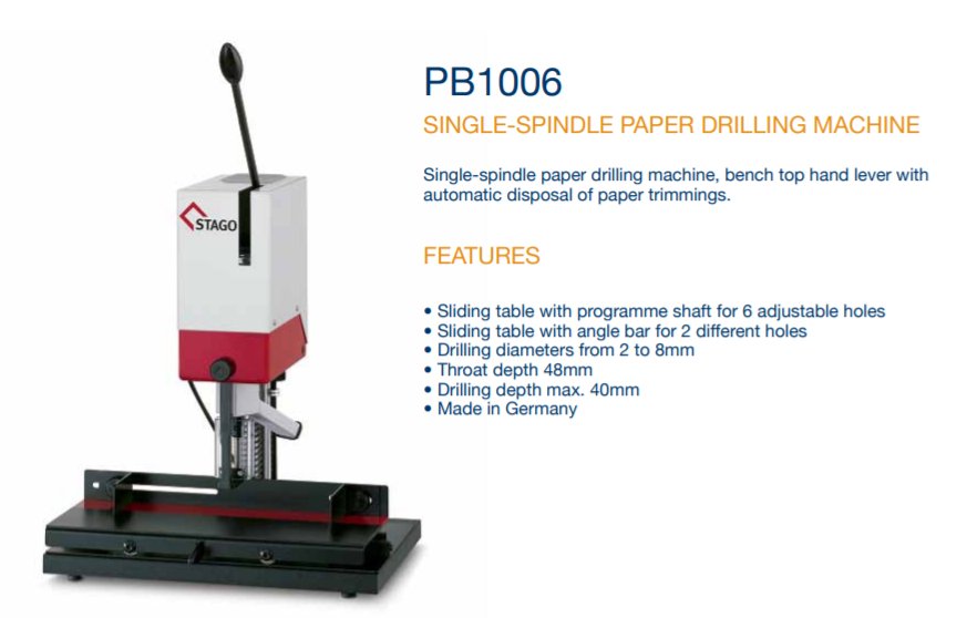 Get your Single-spindle paper drilling machine at cortechquality.ca