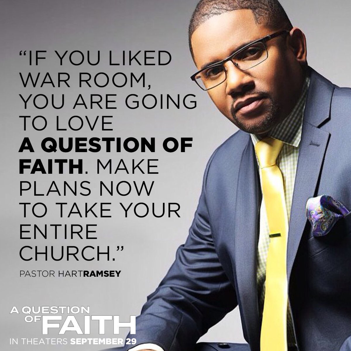 In theaters, this weekend #aquestionoffaith with @KimVFields @TCStallings