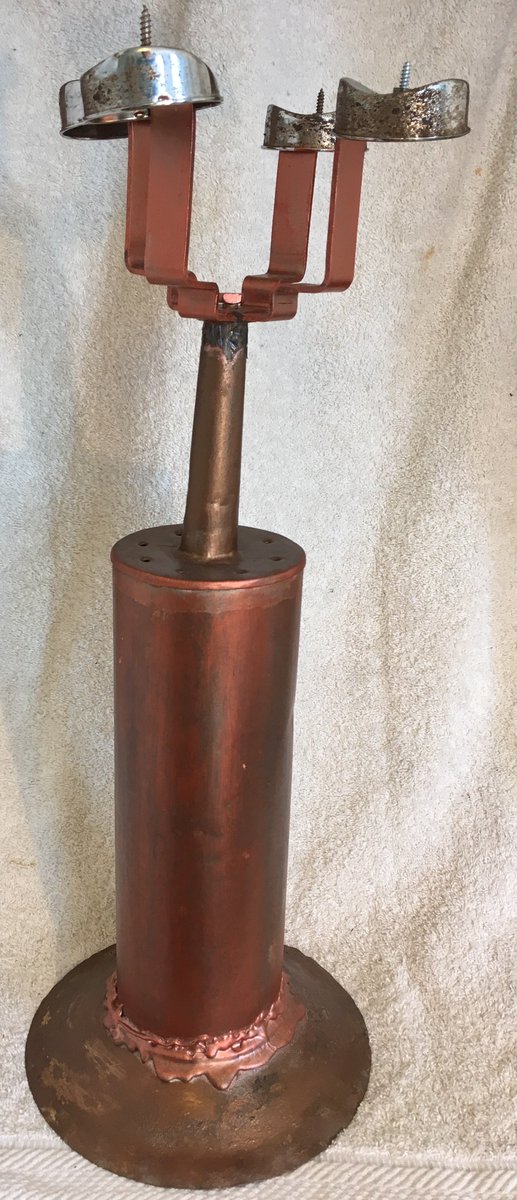 UPcyclopia's tweet photo. Here is a totally #cool #industrial Metal found object #candelabra #FABULOUS #decor piece!! #laboratory #style #boho https://t.co/lG38fij1DX https://t.co/RSxk5Njz1c
