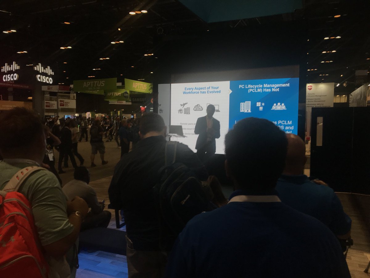 Presenting on the power of <a href="/airwatch/">airwatch aguasandinas</a> UEM + P2P for #windows10 w/<a href="/adaptiva/">Adaptiva</a> at #ignite2017 #win10