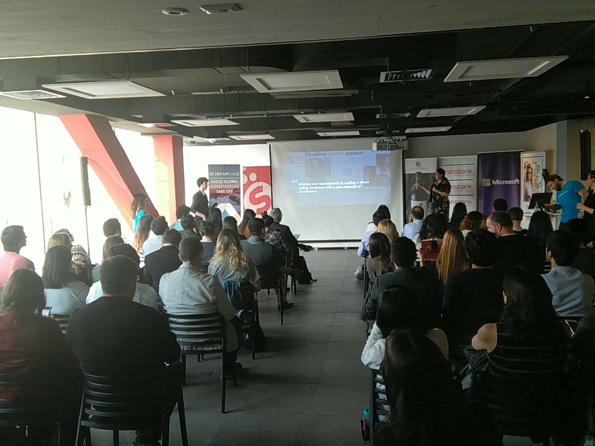 being_happyyy's tweet photo. Poornima at #pitchfinale presenting #wisebot an AI based chatbot @startupchile https://t.co/1jjrOtik3U