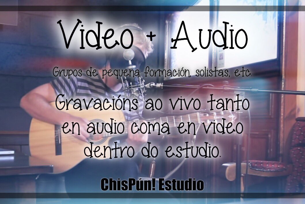 ⚠️ATENCIÓN⚠️
Gravamos audio e video ao vivo no noso estudio a pequenas formacións. Interésache?