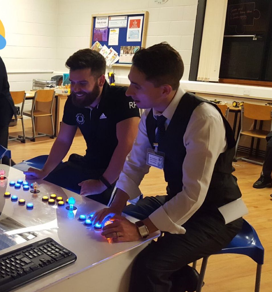 RyanParkerPE's tweet photo. @BBMaMaths enjoyed my time at the open evening! Some awesome students &amp; displays! @sweetmaths' arcade machine &amp; the flash mob was immense! https://t.co/SkmrYzRoG7