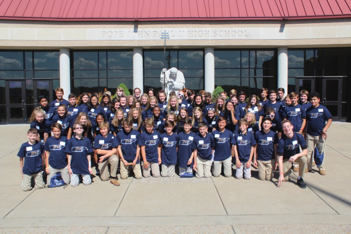 It was great to host the 8th graders from St. Henry School today for their Visit Day! Come back and see again very soon! #FutureKnights