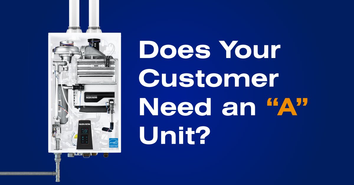 NavienInc's tweet image. #TuesdayTips A! Does your customer need it? Head over to bit.ly/NavienNPE-A to read more about the advantages of the NPE-A series!