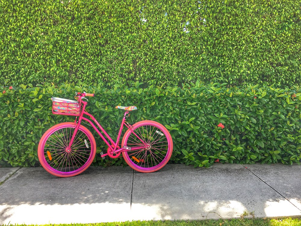 Most exciting were the <a href="/LillyPulitzer/">Lilly Pulitzer</a> bikes, which can be reserved by a quick phone call to the front desk. bit.ly/2eBmZz9
