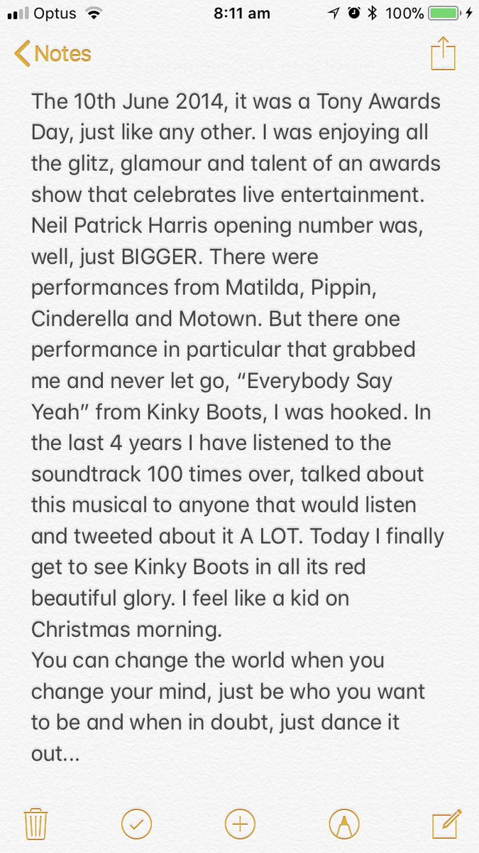 <a href="/michaelcassel/">Michael Cassel Group</a> <a href="/rhysholden/">Rhys Holden</a> <a href="/KinkyBootsOz/">Kinky Boots Oz</a> #EverbodySayYeah